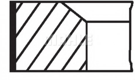 Комплект поршневых колец MAHLE / KNECHT 009 41 N1