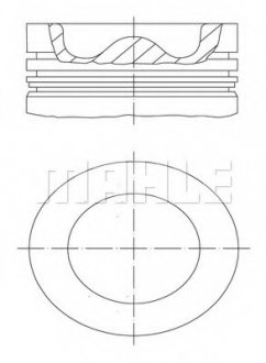 Поршень IVECO MAHLE / KNECHT 009 99 00
