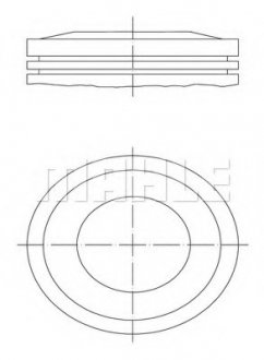 Поршень MAHLE / KNECHT 0121000 (фото 1)