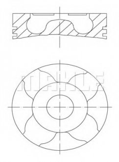 Поршень MAHLE / KNECHT 0123000