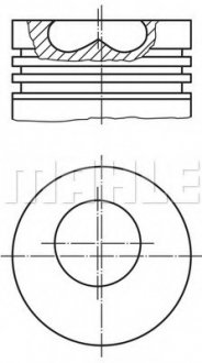 Поршень MAHLE / KNECHT 0150600