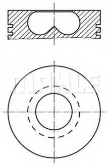 Поршень двигуна MAHLE / KNECHT 015 69 02