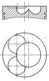 Поршень MAHLE / KNECHT 028 07 01 (фото 1)