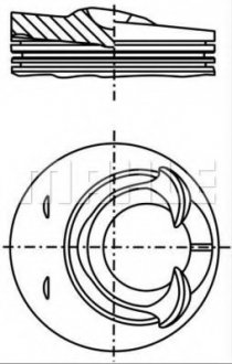 Поршень MAHLE / KNECHT 0282500 (фото 1)