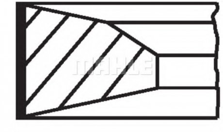 Набір кілець поршневих MAHLE / KNECHT 037RS001150N0