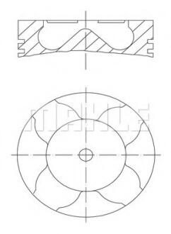 Поршень 84,5 BMW 3 (E46), 3 (E90), 3 (E91), 3 (E92), 5 (E60), 5 (E61), 7 (E65, E66, E67), X3 (E83), X5 (E53) 3.0D 06.02-06.12 MAHLE / KNECHT 081PI00103002 (фото 1)