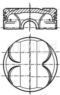 Поршень в комплекте на 1 цилиндр, STD MAHLE / KNECHT 081PI00111000