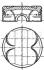Поршень Mahle MAHLE / KNECHT 081PI00111001 (фото 1)