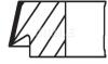 Комплект поршньових кілець (82,25мм) BMW 1 (E81), 1 (E87), 3 (E90), 3 (E91), 3 (E92), 3 (E93), 5 (E60), 5 (E61), 5 (F10), 5 (F11), X3 (E83), Z4 (E85), Z4 (E89) 1.6/2.5 10.04-10.13 MAHLE / KNECHT 081RS001060N1 (фото 2)