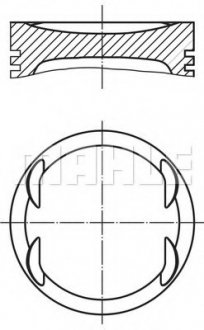 Поршень MAHLE / KNECHT 0830800