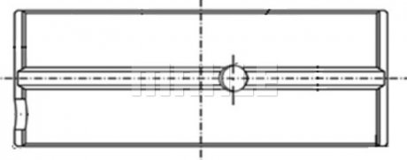 Підшипник колінвалу MAHLE / KNECHT 151HL18607025 (фото 1)