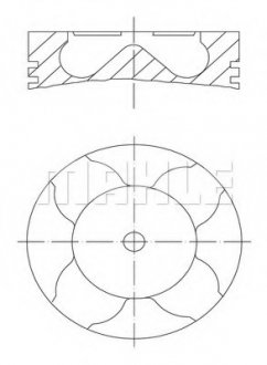 Поршень двигуна MAHLE / KNECHT 209 62 00 (фото 1)