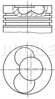 Поршень MAHLE / KNECHT 228 90 00 (фото 1)