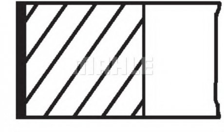 Комплект колец MAHLE / KNECHT 68104N0 (фото 1)