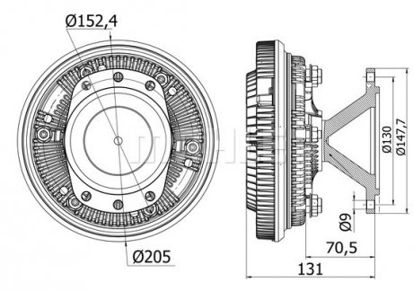 Віскозна муфта MAHLE / KNECHT CFC 42 000S (фото 1)