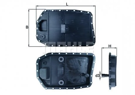 Фільтр гідравлічний КПП MAHLE / KNECHT HX154