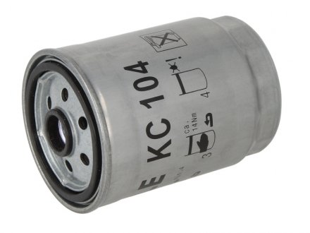 Фильтр топливный VOLVO (выр-во -) MAHLE / KNECHT KC104 (фото 1)