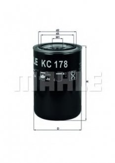 Фільтр палива MAHLE / KNECHT KC 178 (фото 1)