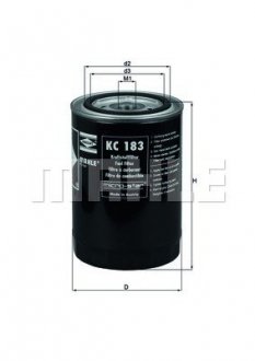 Фильтр топливный MAHLE / KNECHT KC183 (фото 1)