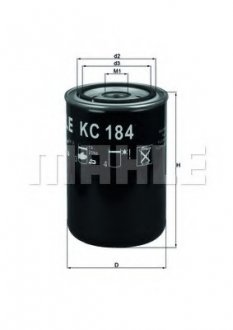 Топливный фильтр MAHLE / KNECHT KC184 (фото 1)