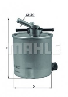 Топливный фильтр MAHLE / KNECHT KL44027