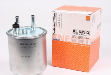 Топливный фильтр RENAULT KANGOO, LAGUNA,TWINGO II 1.5D/2 MAHLE / KNECHT KL639D (фото 1)