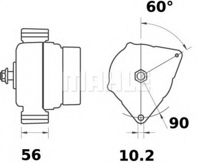 Генератор MAHLE / KNECHT MG 162 (фото 1)