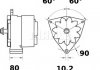 Генератор 28V 55A MAHLE / KNECHT MG 460 (фото 1)