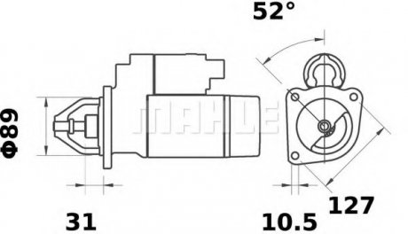 Стартер MAHLE / KNECHT MS 232 (фото 1)