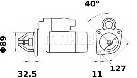 Стартер MAHLE / KNECHT MS 548