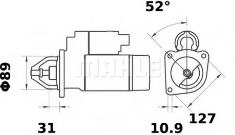 Стартер MAHLE / KNECHT MS 69