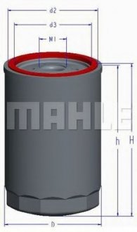 Фільтр масляний MAHLE / KNECHT OC1