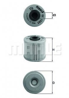 Фільтр MAHLE / KNECHT OX1093 (фото 1)