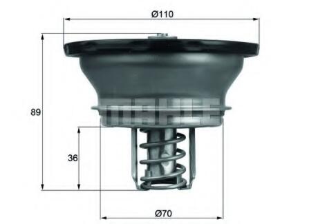 Термостат системи охолодження VOLVO 8300, 9300, 9400, B9, FH, FM, FM9 D13A400-G9A300 12.01- MAHLE / KNECHT THD376 (фото 1)