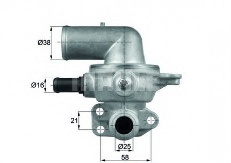 Термостат системи охолодження MAHLE / KNECHT TI13580D