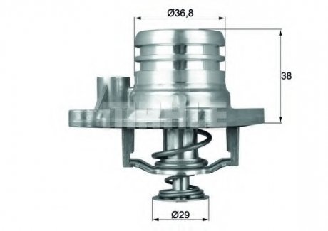 Термостат системи охолодження MAHLE / KNECHT TI 13 92 (фото 1)