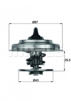 Термостат системи охолодження MAHLE / KNECHT TX1855D