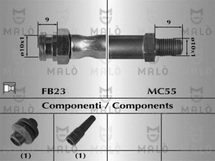 Гальмівний шланг MALO 80285