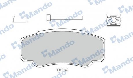 Гальмівні колодки до дисків MANDO MBF015030 (фото 1)