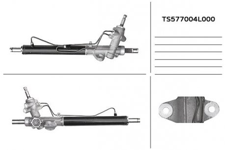 Рейка рульова HYUNDAI (вир-во) MANDO TS577004L000 (фото 1)