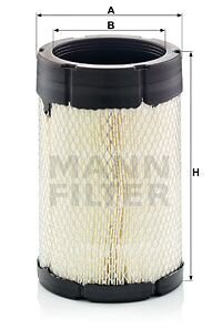 Фільтр повітряний 255x164x123 BOBCAT 630, 650 MANN C16014
