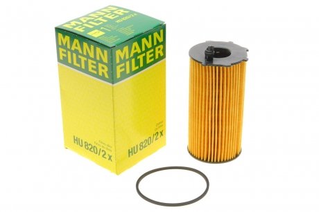 Фильтрующий элемент масляного фильтра MANN HU 820/2 X (фото 1)