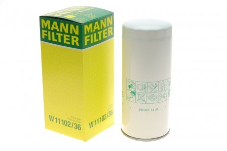 Масляный фильтр MANN W11102/36 (фото 1)