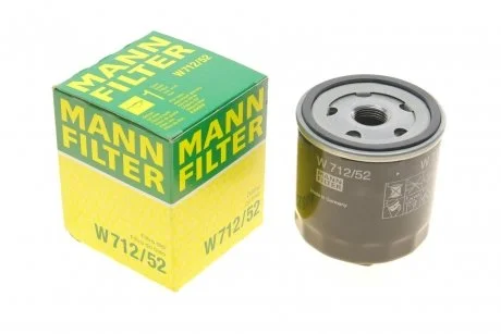 Фильтр масляный MANN W712/52 (фото 1)