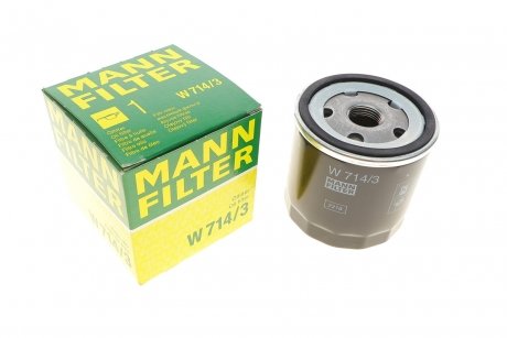 Фильтр масляный Opel Agila 1.0 12V, 1.2 16V 00.09- +ABS MANN W 714/3
