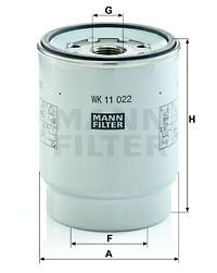 Фильтр топлива MANN WK11022Z (фото 1)
