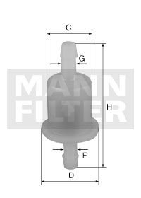 Автозапчасть MANN WK21210