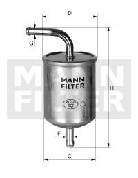 Фильтр топлива MANN WK683