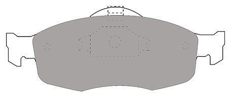 Тормозные колодки, дисковый тормоз (набор) MAPCO 6368 (фото 1)