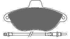 Тормозные колодки, дисковый тормоз (набор) MAPCO 6475 (фото 1)